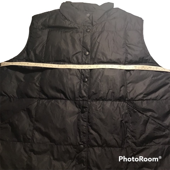 Land’s End Woman’s Black Winter Vest Sz Large 14-16 Insulated Goose Down - Picture 4 of 6